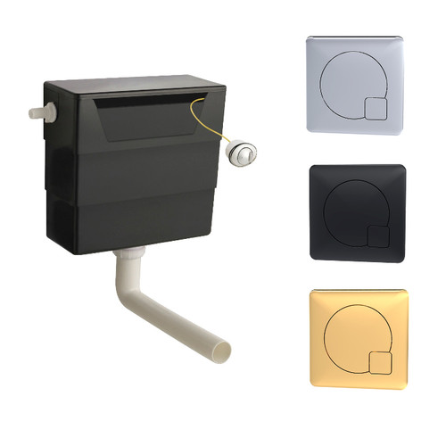 Toilet concealed cistern dual - concealed,
