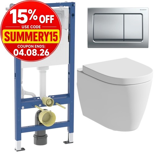Rimless wall hung - hung, toilet
