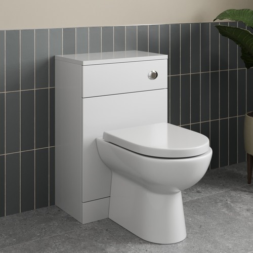 Back wall toilet unit - wall,