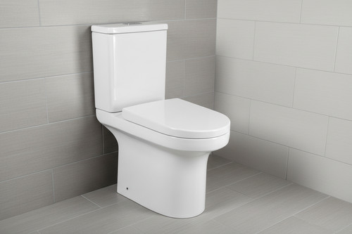Rimless close coupled toilet - rimless,