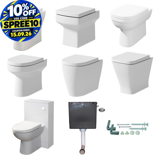 Back wall toilet - back, wc