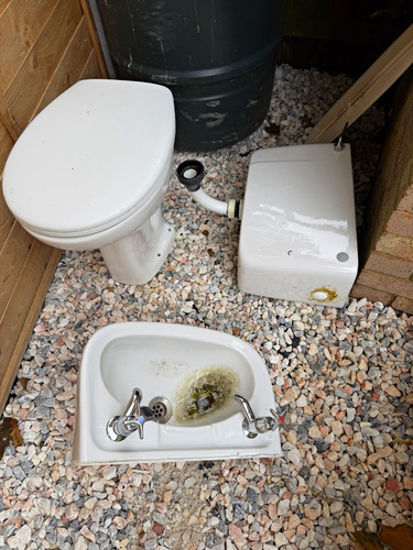 Close coupled white - coupled, toilet