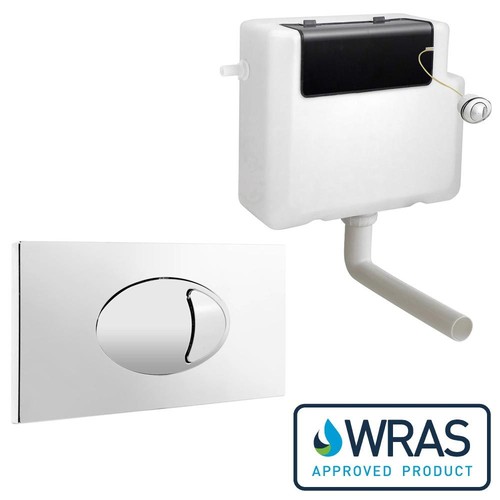 Toilet concealed cistern large - concealed,