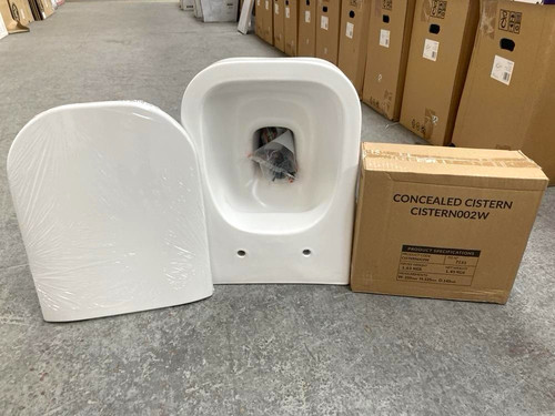Back wall toilet pan - back,