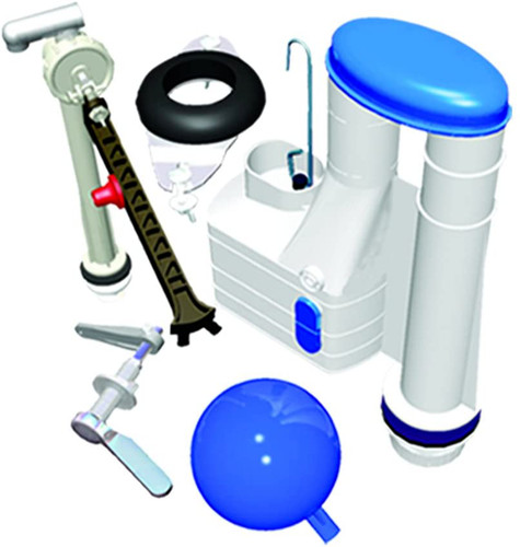 Toilet flush system - system, cistern