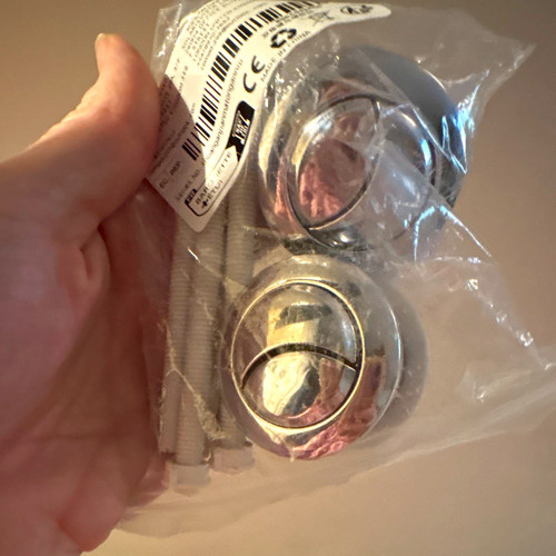 Dual flush round toilet - flush,
