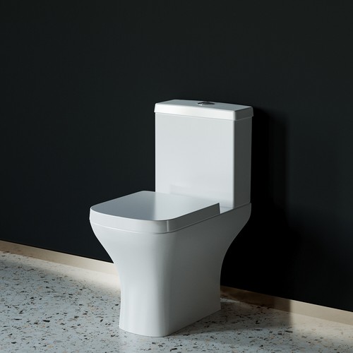 Bathroom square close coupled - bathroom,