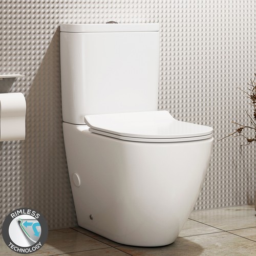 Close coupled rimeless toilet - close,