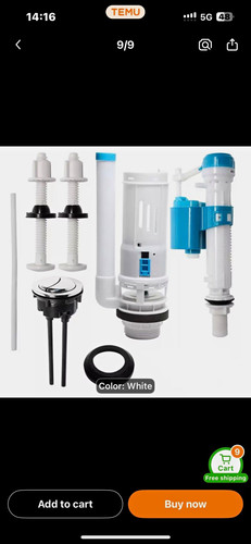 Dual flush adjustable toilet - dual,