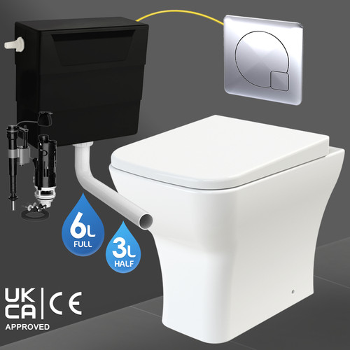 Back wall toilet rimless - toilet,