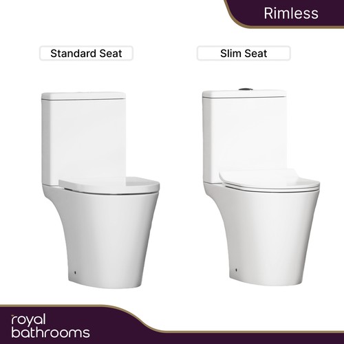 Close coupled rimeless toilet - coupled,