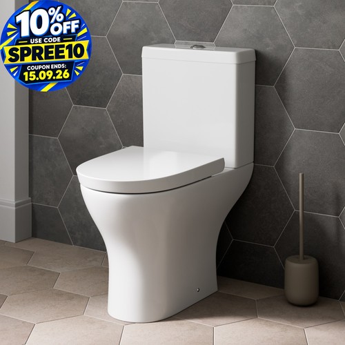 Close coupled toilet modern - close,