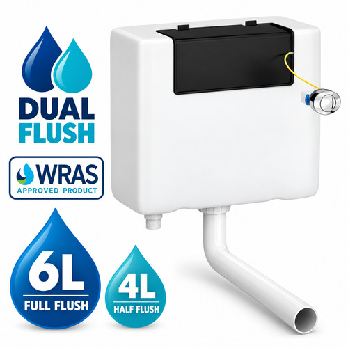 Concealed toilet cistern dual - cistern,