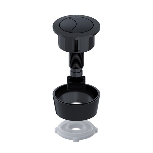 Black toilet push - toilet, button
